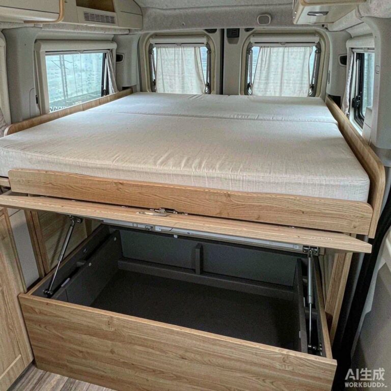 宿营车后置横床总成